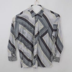 Trust Men's Multicolor Plaid Button Up Shirt 3XL